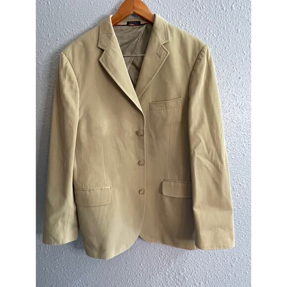 J. Crew Italian Fabric Mens Blazer 100% Cotton Size 42R - Picture 1 of 13